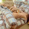 2026 Conjunto de Cama Espesso de Lã de Leite Quatro Peças Conjunto de Cama de Três Peças Classe A Capa de Edredom Lençol de Cama Conjunto de Quatro Peças Conjunto de Cama