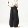 Otoño/Invierno 2026 Nuevos Jeans Rectos Brillantes con Pedrería Retro Americano Moda Masculina Jeans Casuales de Pierna Ancha