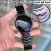 Adecuado para correa de Samsung Galaxy watch 4 19.6mm convexo 22mm plano hombre de hierro acero inoxidable cinturón