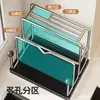 Soporte de cuchillos simple de acero inoxidable 304 Almacenamiento de cuchillos de cocina Herramienta para cuchillos Estante de almacenamiento integrado para cuchillos Montado en la pared Sin perforaciones
