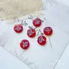 Copos de nieve de cristal checo vintage, girasoles, árbol de Navidad, hojas hechas a mano, trazado azul, material de accesorios para pulsera DIY