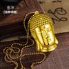 Novo Metal em Relevo Forma de Cabeça de Buda Tathagata Inflável à Prova de Vento Pingente de Isqueiro Presente Personalizado Criativo de Alta Qualidade