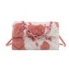 Moda de Primavera 2025 Bolso de Hombro de Peluche Simple Moderno Personalizado Bolso de Axila Suave Ceroso Mao Mao para Mujer