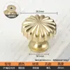 Manípulo de Abóbora Dourada Simples Escandinavo Estilo Europeu Porta de Armário Guarda-roupa Gaveta Manípulo Pequeno Redondo Bronze Preto Crisântemo
