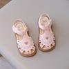 Nuevas Sandalias de Cuero para Niñas 2026 para Bebés de 1-2 Años, Zapatos para Bebé Cerrados de Suela Suave, Zapatos de Princesa de Verano para Bebés Anti-Patadas