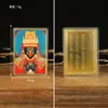 Nueva Colección de Tarjetas de Pintura de Colores Estilo Tibetano Zaki Tara Verde Jambhala Amarillo Buda de la Medicina Material Metálico Tarjetas Selladas
