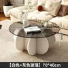 Mesa de centro de vidro, luxo leve moderna para sala de estar uso doméstico, mesa redonda para apartamento pequeno, mesa estilo ins da moda, mesa minimalista para varanda