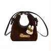 Bolso de Felpa de Pelo de Cordero de Moda y Versátil para Mujer 2025 Otoño e Invierno Nuevo Diseño de Nicho Bolso Cruzado de Hombro Exquisito