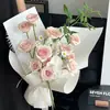 Pansy Sete Cores Papel Rígido Espesso Papel de Estilo Floral Papel para Embalagem de Buquê de Flores Papel Kraft 157g Material Papel para Embalagem de Flores
