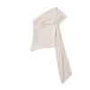 Camisole Irregular com Ombro Caído Feminino Roupa de Verão Pura Estilo Spice Girl Sexy Sem Alças Top de Ombro Thai Nicho