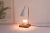 Lâmpada Derretedora de Cera Amazon, Lâmpada Derretedora de Velas, Luminária de Mesa de Cabeceira para Quarto, Lâmpada de Aromaterapia Sem Chama em Madeira Maciça Temporizável e Regulável