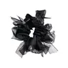 NUEVO Scrunchie de Malla con Lentejuelas Estilo Coreano para Mujer, Goma Elástica de Alta Gama para Cola de Caballo, Diadema Negra