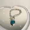 Pulsera de Amor sensible a la temperatura que cambia de color diseño de nicho ins femenino de alta calidad lujo ligero pulsera para pareja novios hermanas cuatro personas