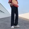 Jeans de hombre de moda estilo Hong Kong 2024 primavera y verano nuevos color liso personalizado hip hop ins moda calle alta moda Ruan guapo largos