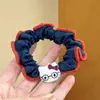 Scrunchie de Cetim Plissado Cor Sólida de Alta Qualidade Estilo Coreano, Elástico Elegante de Alta Elasticidade para Rabo de Cavalo, Corda de Cabelo Simples Elástica