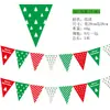 Bandera de papel de Navidad creativa bandera de color banderín de cadena flor banner de dibujos animados de Navidad decoración de tienda