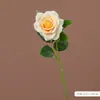 Sensação e Textura de Alto Padrão Flores Artificiais de Rosa Hidratante Atacado Decoração de Sala de Estar de Casa Cenário de Casamento Buquê de Rosa Hidratante