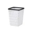 Almacenamiento de escritorio creativo hueco de ratán. Portalápices, minicanasta de escritorio, minicubo de basura