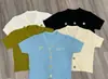 Cardigã de Malha com Decote V Estilo Chanel Feminino Estilo Ocidental Fivela de Metal Cintura Alta Camisa Base Novo Elegante Slim-fit Casaco Top