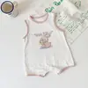 Roupas de Verão para Bebê da Sininho Macacão Sem Mangas para Bebê Macacão Fino para Recém-Nascido