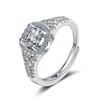 Anillo de diamante de circonio flash diseño nicho moda temperamento anillo transfronterizo anillo femenino suministro de joyería en vivo fábrica