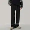 Calças Casuais Drapeadas Estilo Americano com Forro de Lã para Outono e Inverno 2025 para Homens, Nova Marca Tendência Versátil Soltas de Perna Reta Comprimento Total