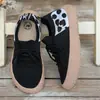 Zapatos de mujer de malla tejida transpirable para cruzar fronteras, zapatos casuales para mujer, antideslizantes, resistentes al desgaste, de suela gruesa, ligeros, para deportes y caminar, disponibles para dropshipping