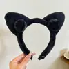 Diadema divertida estilo coreano de dibujos animados para mujer, con diseño de peluche, perfecta para usar al aplicar mascarillas faciales o lavarse la cara, y también adecuada para crear un peinado de coleta alta.