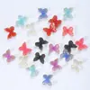 Manicura Explosiva Mariposa Mini Color Aurora Fantasma Transparente Tridimensional Ciber Celebrante Lazo Taladro Decorativo para Uñas Pequeñas