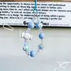 Chica Creativa Cadena de Teléfono de Caramelo con Cuentas Dopamina Llavero de Pastel con Cuentas Pintadas a Mano Accesorios para Bolsos Mismo en Vivo