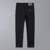 Jeans Novo Masculino Outono/Inverno 2026 com Forro de Lã, Espessado, Slim Fit, de Barra Reta para um Estilo Leve para o Trabalho