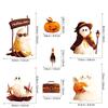Transfronteiriço Novo Desenho Animado Halloween Abóbora Fofa Decoração Adesivos de Parede Criativos Morcego de Desenho Animado Adesivos Estáticos para Vidro