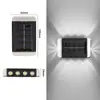 Nueva Lámpara de Pared Luminosa Solar para Exteriores, Jardín, Patio, Decorativa para el Hogar, Lámpara de Pared para Atmósfera Exterior, Iluminación
