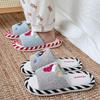 Chinelos de Linho para Mulheres, Chinelos de Algodão para Casa Absorventes de Suor, Chinelos de Algodão Internos para Mulheres, Antiderrapantes, Resistentes ao Desgaste, Chinelos Peludos, Outono e Inverno Atacado