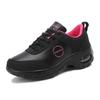 Zapatillas de deporte de cuero para mujer, de talla grande, con amortiguación de aire, antideslizantes, de suela blanda, para viaje y baile, 2021