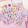 Labubu Sanrio Pegatinas Láser para Niños Dibujos Animados DIY Sin Cortar Pegatinas Guka Pegatinas de Material Decorativo