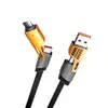 Cable de Datos de Porcelana Mecha Cuatro en Uno Carga Pd27W Doble Tipo-C Cable de 65W Carga Rápida Multifunción Bumblebee
