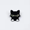 Broche de Gato de Desenho Animado Decoração Fofa para Mochila Acessórios Criativos de Moda para Roupas Insígnia de Metal