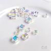 Cristal austriaco con cuentas elementos de terrón de azúcar pendientes DIY collar para clavícula joyería accesorios
