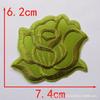 Adesivo de Aplique Flor Rosa de Tamanho Grande, Médio e Pequeno para Toalha de Mesa de Hotel e Lençol de Cama Reparo de Manchas Decalque para Passar a Ferro Adesivo para Tecido com Furo de Cigarro
