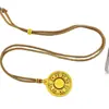 Colgante de Brújula de la Fortuna Estilo Antiguo Chapado en Oro para Mujer, Giratorio y Duradero, Collar con Colgante de Brújula de la Fortuna Estilo Antiguo