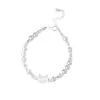 Pulsera de Perlas de Plata Fragmentada Cabeza de Gato Plata Pura S999, Estilo Coreano Fresco y Dulce, Joyería Vintage de Alta Gama Exquisita al por Mayor