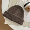 Gorro de lana tejido estilo coreano, cálido y adecuado tanto para hombres como para mujeres, perfecto para la moda urbana de otoño e invierno, diseño retro, color liso, y hace que la cara se vea más pequeña