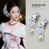 Accesorio para el Cabello del Evento Nocturno de Liu Yifei, Pasador de Flor Artificial de Gipsofila, Flor para el Cabello de Vestido Estilo Pintura al Óleo de Princesa de Castillo