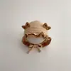 Sombrero de princesa engrosado para niñas, sombrero cálido de otoño e invierno con protección para los oídos, gorro turbante para niñas, bebés e infantes, hecho de encaje de lana y poliéster
