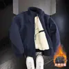 Jaqueta Masculina Tendência Gola Alta Outono Inverno 2026 Novo Estilo Fashionável Alta Qualidade Casual Jovem Simples Estilosa Jaqueta de Trabalho