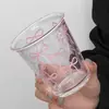 2026 Estilo Ins Transfronterizo Vaso de Vidrio con Lazo Rosa de Alto Valor Taza para Café Té con Leche para Uso en Casa Creativo Estética Femenina Vaso para Bebidas Frías