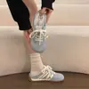Zapatillas de entrenamiento alemanas de suela gruesa para mujer, nuevo modelo de verano 2026, cómodas y casuales, tipo "dad shoes" con elevación interna de altura, sandalias de verano de moda para mujer para usar en exteriores