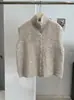 Chaleco Suéter de Punto KEKEZOON con Cuello Alto para Vestir Otoño Invierno Nuevo Estilo Color Sólido Sin Mangas Chaleco Cálido 9300