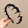 Diadema Cuadrada de Pedrería de Alta Gama Estilo Coreano para Mujer, Nuevo Modelo 2026, Pinza para el Cabello para Lavarse la Cara, Versátil para Salir, Diadema de Alta Cobertura